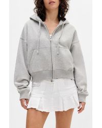 BDG - Crop Zip-Up Hoodie - Lyst