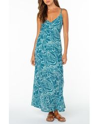 Roxy - Paradise Floral Cotton Maxi Sundress - Lyst