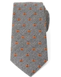 Cufflinks Inc. - Holiday Pumpkin Silk & Linen Blend Herringbone Tie - Lyst
