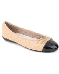 Paul Mayer - Best Cap Toe Quilted Ballet Flat - Lyst