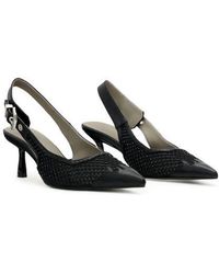 AllSaints - Idiya Mesh Slingback Pump - Lyst