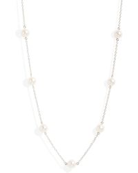 Mikimoto - Akoya Pearl Station Chain Necklace - Lyst