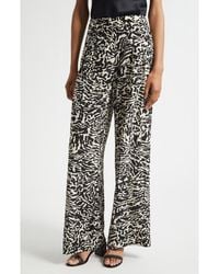 Ulla Johnson - Aviva Wide Leg Silk Pants - Lyst