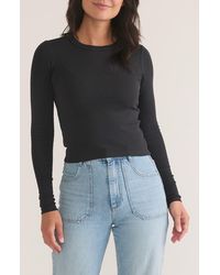 Marine Layer - Lexi Sun-In Rib Long Sleeve T-Shirt - Lyst
