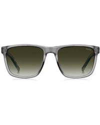 HUGO - 56Mm Gradient Rectangular Sunglasses - Lyst