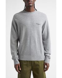 Givenchy - Logo Embroidered Wool & Cashmere Crewneck Sweater - Lyst