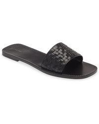 The Row - Woven Leather Slide Sandal - Lyst