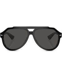Dolce & Gabbana - 60mm Pilot Sunglasses - Lyst
