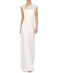 Kay Unger - Dianna Lace Pleated Gown - Lyst