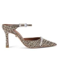 Kurt Geiger - Embellished Pointed Toe Ankle Strap Pump - Lyst