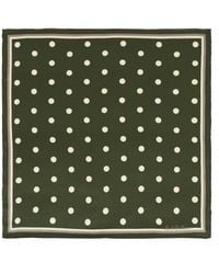 Lost Pattern - Retro Polka Silk Bandana Scarf - Lyst
