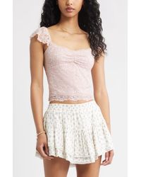 BP. - Cap Sleeve Lace Top - Lyst