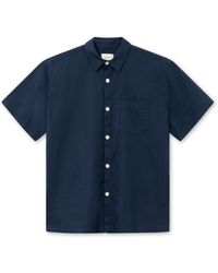 Forét - Serene Cotton & Linen Short Sleeve Button-up Shirt - Lyst