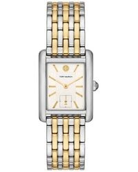 Tory Burch - Eleanor Two-tone Stainless Steel Bracelet Watch - Lyst