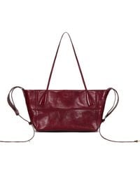 Balmain - Small Track Zips Calfskin Tote Bag - Lyst