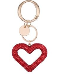 Nina - Corazon Crystal Heart Bag Charm - Lyst