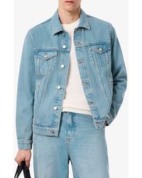 Lacoste - Crocodile Logo Denim Jacket - Lyst