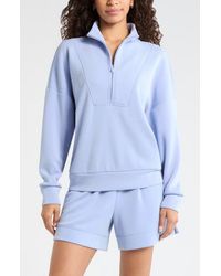 Zella - Soft Luxe Half Zip Pullover - Lyst