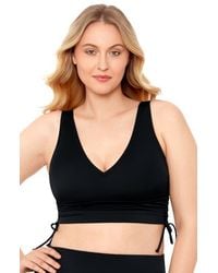 S3 Apparel - Supportive And Sculpting U-Wire Adjustable Midkini Swimsuit Top - Lyst