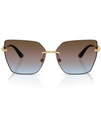 Dolce & Gabbana - 62Mm Oversize Gradient Cat Eye Sunglasses - Lyst