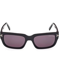 Tom Ford - Ezra 54mm Rectangular Sunglasses - Lyst