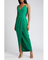Wayf - The Ines V-neck Tulip Gown - Lyst