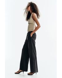 H&M - Denim Pull-On Trousers - Lyst