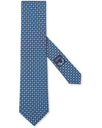 Zegna - Quadri Colorati Suitcase Silk Tie - Lyst
