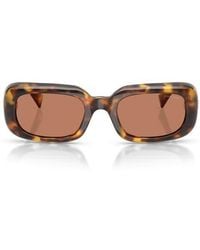 Miu Miu - 52Mm Rectangular Sunglasses - Lyst
