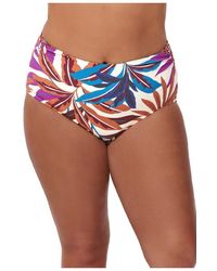 Gottex - Plantopia Plus Size Shirred High Waist Swim Bottom - Lyst