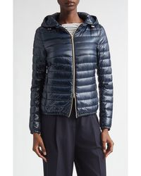 Herno - Angela Hooded Ultralight Nylon Down Bomber Jacket - Lyst