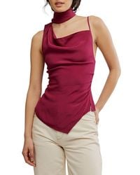 Free People - True To You Sleeveless Tie Neck Top - Lyst