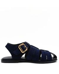 Amie Rafa - Bertha Suede Fisherman Sandals - Lyst