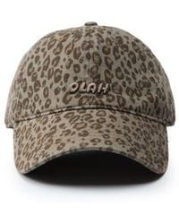 OLAH - Leopard Print Baseball Cap - Lyst