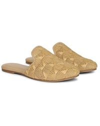 Jelavu - Andrea Raffia Slip-On Mule - Lyst