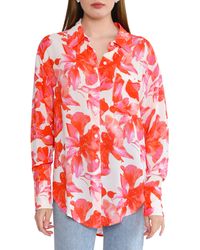 Wayf - Brielle Floral Button-up Shirt - Lyst