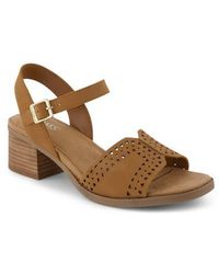 TOMS - Eloise Heeled Open Toe Sandal - Lyst