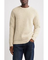 Schott Nyc - Donegal Tweed Wool Blend Crewneck Sweater - Lyst