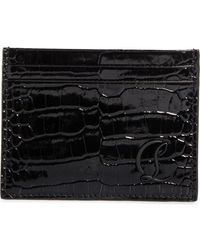 Christian Louboutin - Mooncrest Lizard Embossed Leather Card Case - Lyst