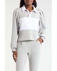 Mpg - Dreamweave Colorblock Puff Sleeve Rugby Shirt - Lyst