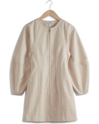 & Other Stories - & Long Sleeve Cotton Twill Dress - Lyst