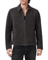 AllSaints - Rhone Suede Jacket - Lyst