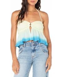 Roxy - Magic Hour Ombré Halter Top - Lyst