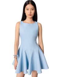 Maje - Mini Flared Cotton Dress - Lyst