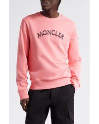 Moncler - Cotton French Terry Logo Graphic Sweatshirt - Lyst