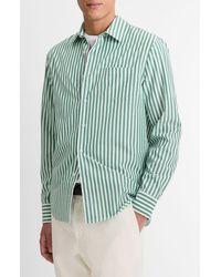 Vince - Stripe Classic Fit Button-Up Shirt - Lyst