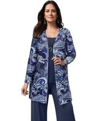 Jessica London - Everyday Stretch Knit Open Front Cardigan - Lyst