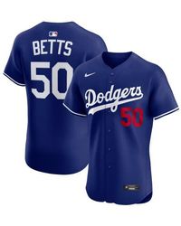 Nike - Mookie Betts Los Angeles Dodgers Alternate 2 Elite Player Jersey - Lyst