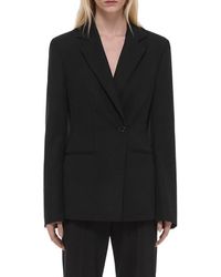 Helmut Lang - Cutaway Wool Blazer - Lyst