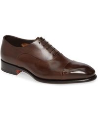 santoni darian cap toe oxford